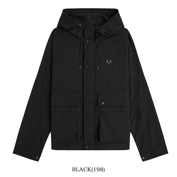 26年秋冬新作「大特価セール」FRED PERRY/フレッドペリー CROPPED RIPSTOP PARKA クロップド リップストップ パーカー
