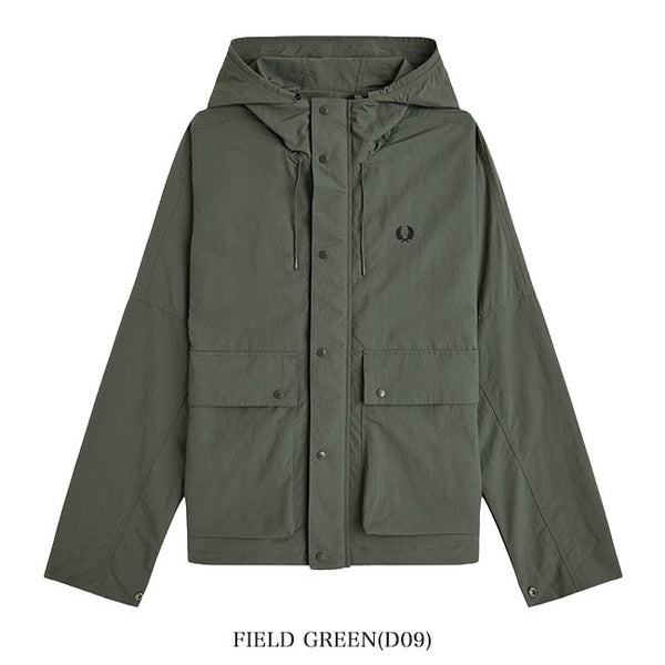 26年秋冬新作「大特価セール」FRED PERRY/フレッドペリー CROPPED RIPSTOP PARKA クロップド リップストップ パーカー